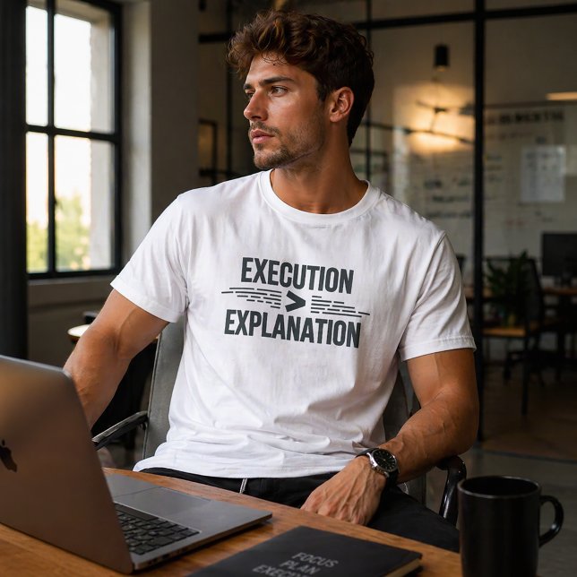 T-shirt Execution Greater Than Explanation Founder Mindset (Créateur téléchargé)