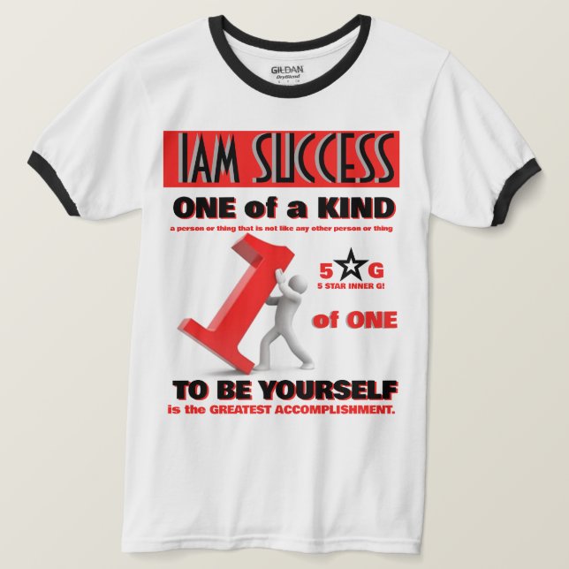 T-SHIRT EXEMPLAIRE UNIQUE (Design devant)