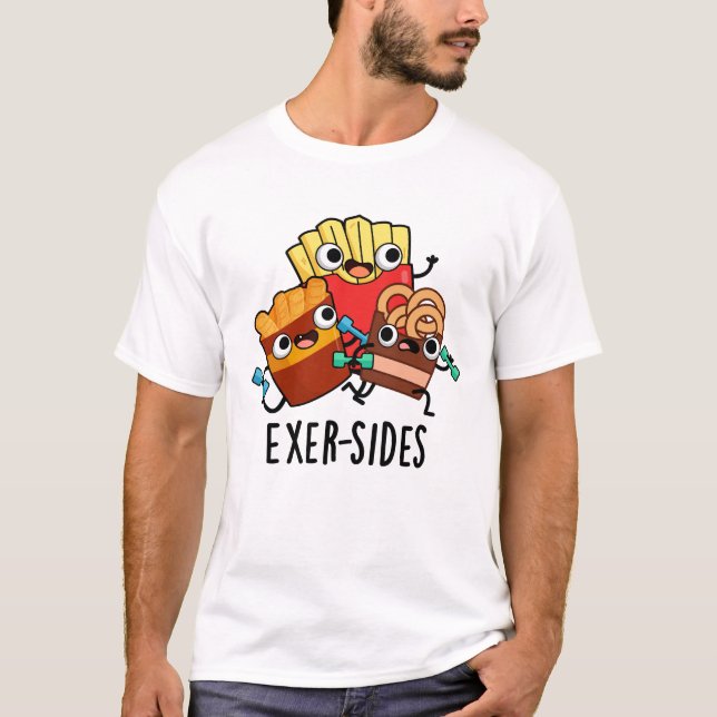 T-shirt Exer-side Funny Exercice Pun (Devant)