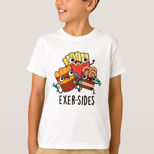 T-shirt Exer-side Funny Exercice Pun (Devant)