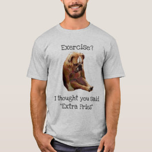T-shirt "Exercice ? … Bouledogue anglais triste 3 de