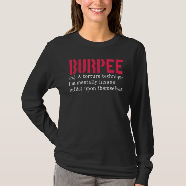 T-shirt Exercice Burpees Burpee Exercice Définition de Bur (Devant)