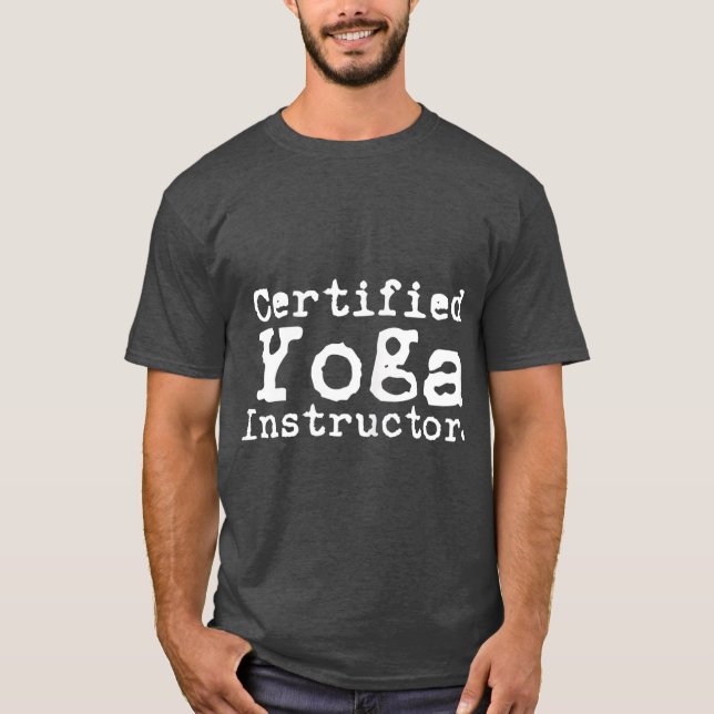 T-shirt Exercice Cool de Yoga Certifié Instructeur de Yoga (Devant)