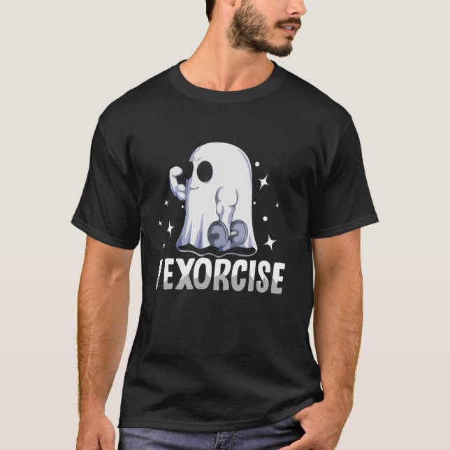 T-shirt Exercice de gym amusant Exercice Éffrayant Hallowe (Devant)