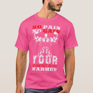 T-shirt Exercice de gym Fitness Workout Motivation Muscula