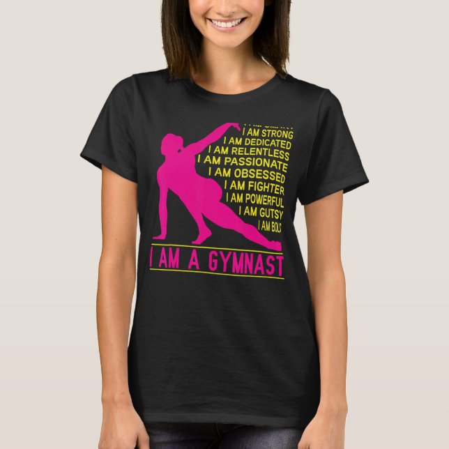 T-shirt Exercice de gymnastique de gymnaste (Devant)