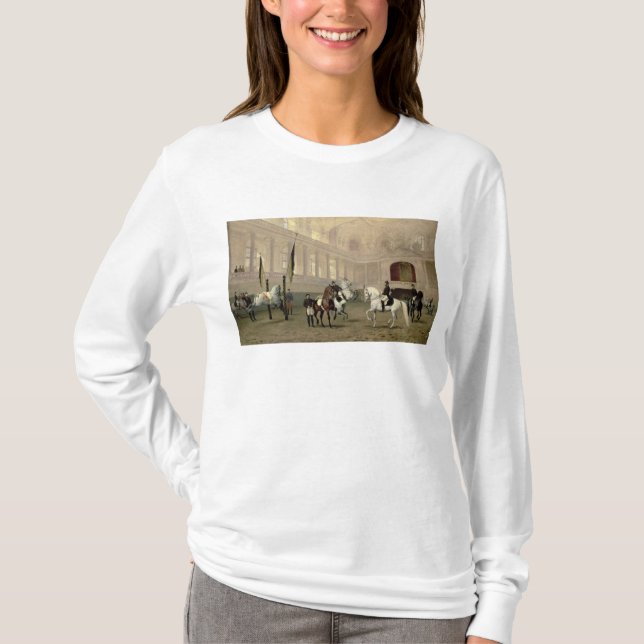 T-shirt Exercice de matin dans le Hofreitschule (Devant)