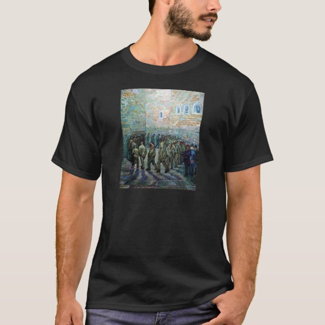T-shirt Exercice de prisonniers de Vincent van Gogh (après (Devant)