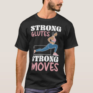 T-shirt Exercice de squat bulgare musculation fitness trav