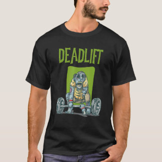 T-shirt Exercice d'entraînement au poids mort Zombie T