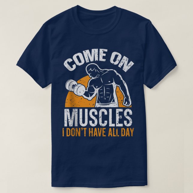 T-shirt Exercice Fitness Bodybuilder Gym Instructor Poids (Design devant)