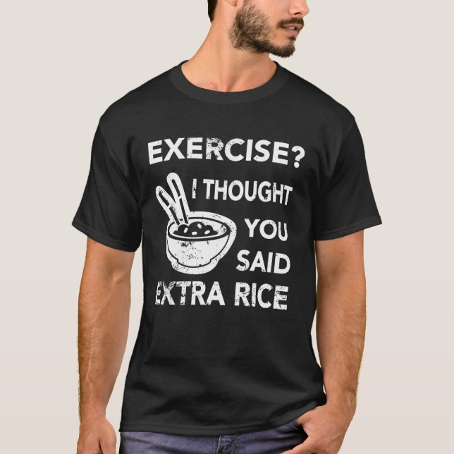 T-shirt Exercice Fitness - Exercice Je Pensais Que Vous Av (Devant)