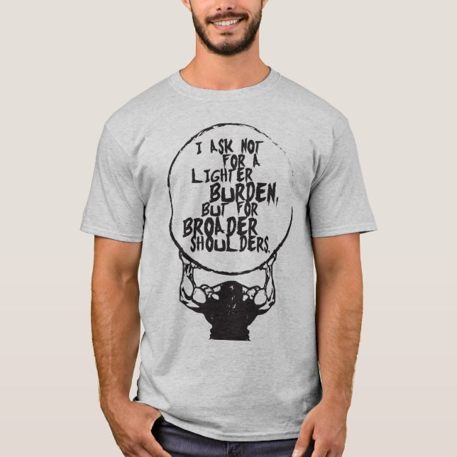 T-shirt Exercice Fitness Gym - Épaules plus larges (Devant)