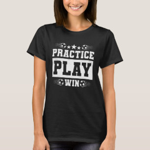 T-shirt Exercice Jouer Gagner Football