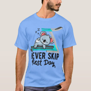 T-shirt Exercice Koala Bear Gym Treadmill Weightli