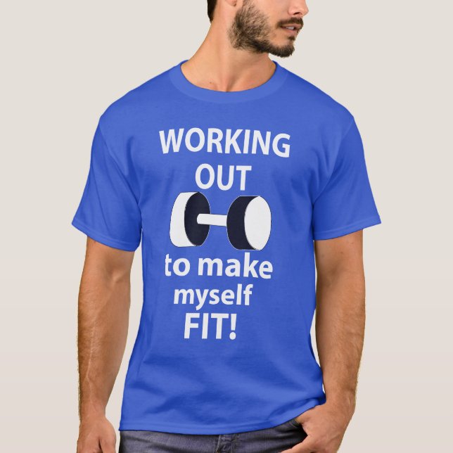 T-shirt Exercice Poids de l'entraînement (Devant)