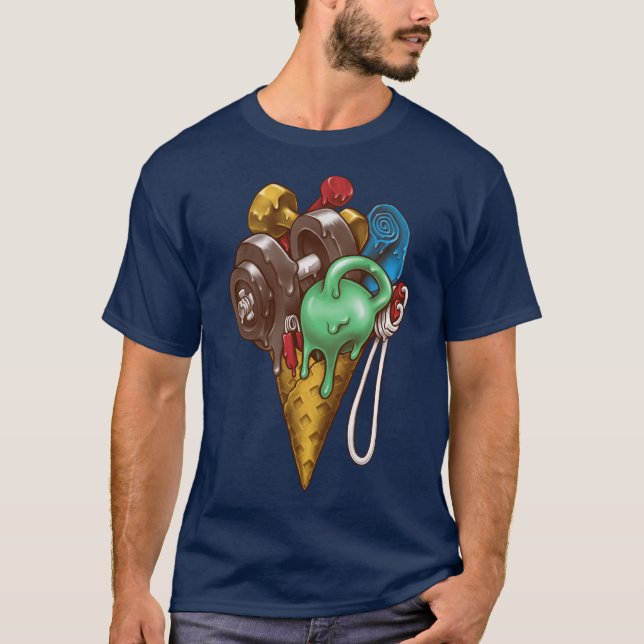 T-shirt Exercice sur la crème glacée (Devant)