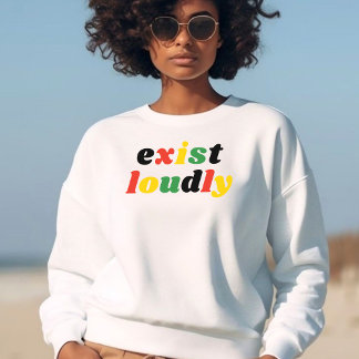 T-shirt Existe Fortement Noir Histoire Feminist Emaîtrise