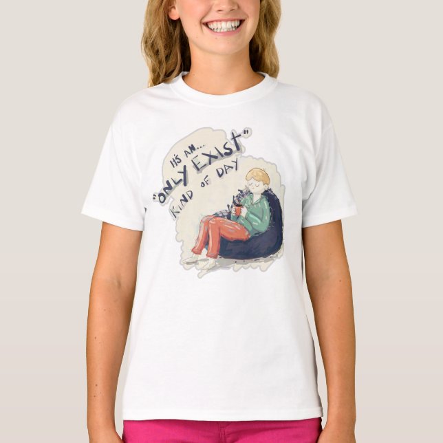 T-shirt Existe uniquement le type de jour (Devant)