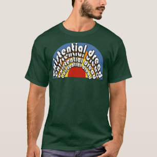 T-shirt Existentiel Retro Retro Retro Vintage Arc-en-ciel