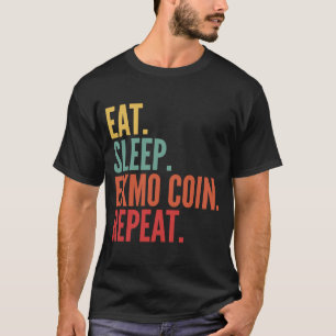 T-shirt Exmo Coin Crypto Manger Dormir Exmo Coin Répéter