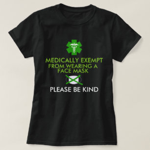T-shirt Exonéré Médicalement Des Masques Visuels