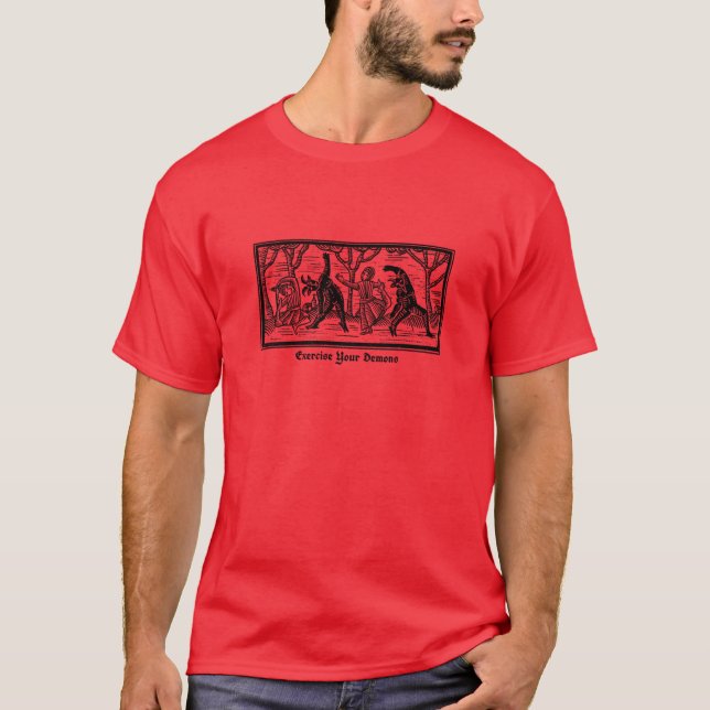 T-shirt Exorcisez vos démons drôle (Devant)