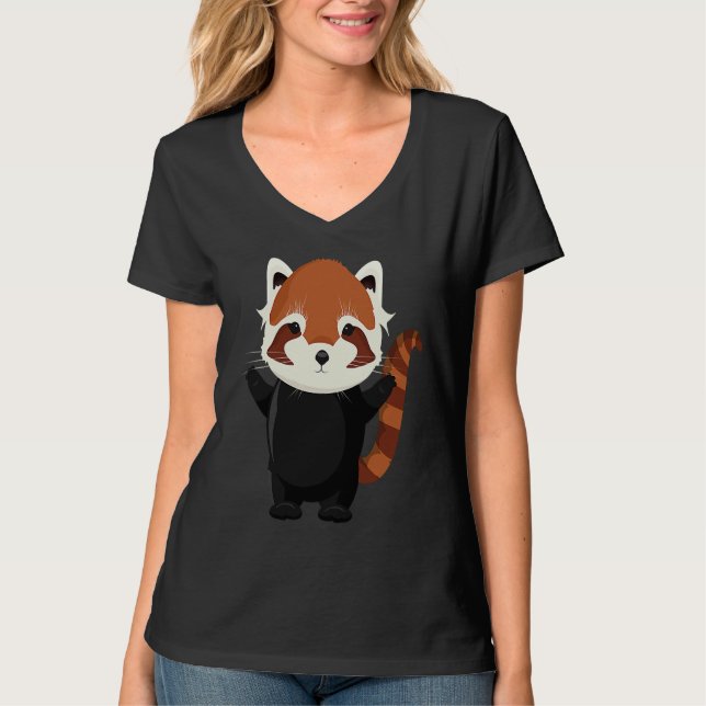 T-shirt Exotic magical little red panda bear (Devant)