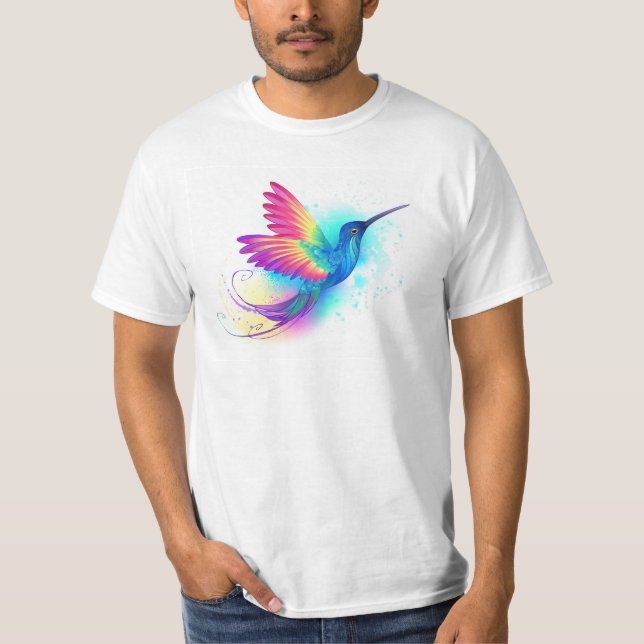 T-shirt Exotic Rainbow Hummingbird (Devant)