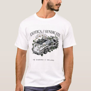 T-shirt Exotica Syndicate Liquid Chrome Countach Luxe 