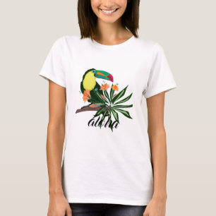 T-shirt Exotique toucan tropical oiseau coloré nature hawa