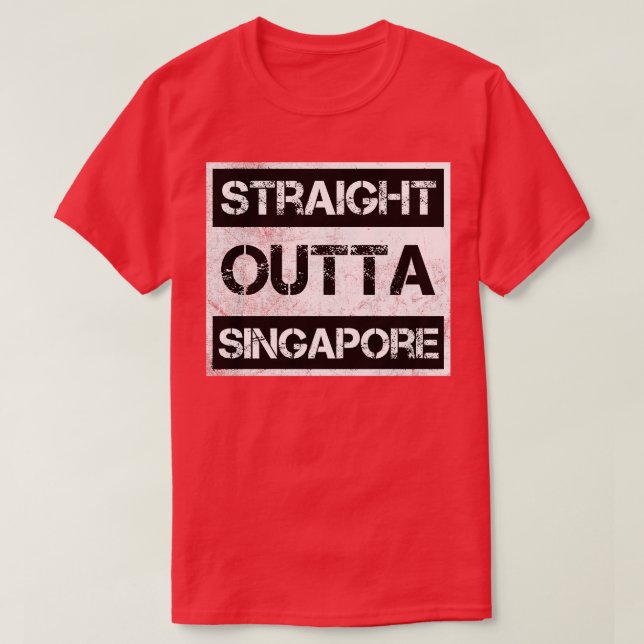 T-shirt Exp. pays cadeau Voyageur de Singapour (Design devant)