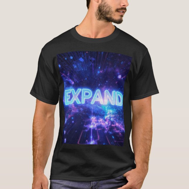 T-shirt EXPAND - Univers Digital Big Bang Cyberpunk Tech  (Devant)