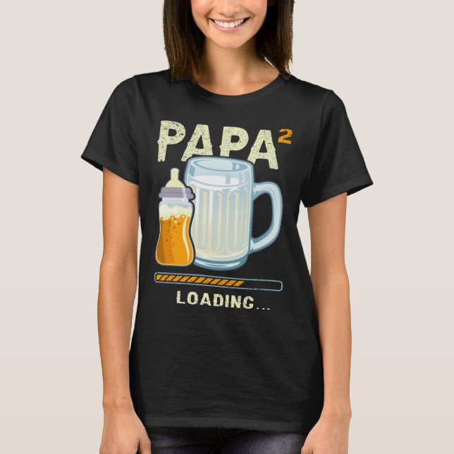 T-shirt Expectant Papa papa to be future papa 2nd Grandchi (Devant)