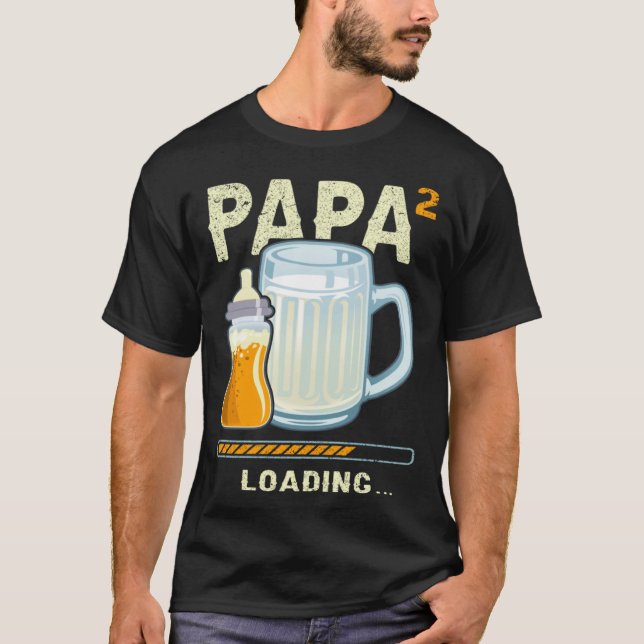 T-shirt Expectant Papa papa to be future papa 2nd Grandchi (Devant)