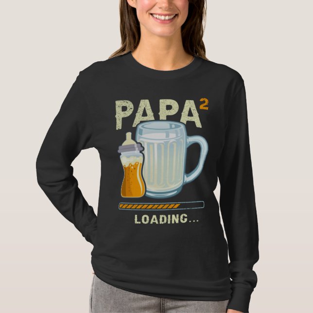 T-shirt Expectant Papa papa to be future papa 2nd Grandchi (Devant)