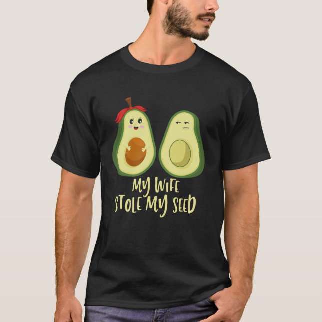 T-shirt Expecting Dad Pregnant Keto Avocado (Devant)