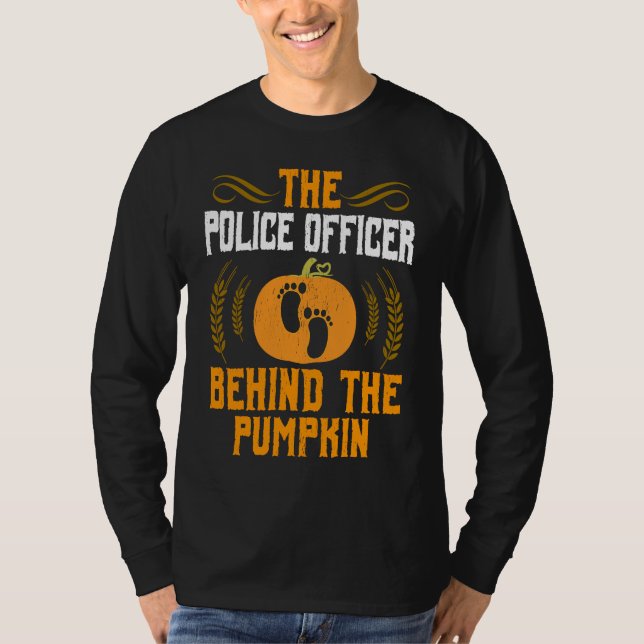 T-shirt Expecting Police Officer New Dad Halloween (Devant)