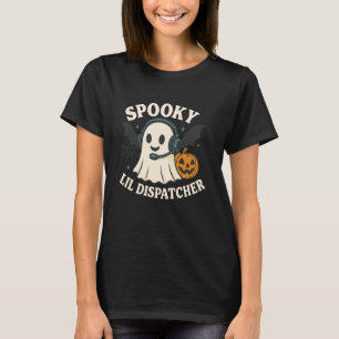 T-shirt Expéditeur 911 Halloween Dispatch Police Or Mince