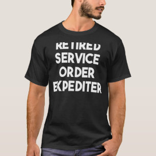 T-shirt Expéditeur de commande de service retraité
