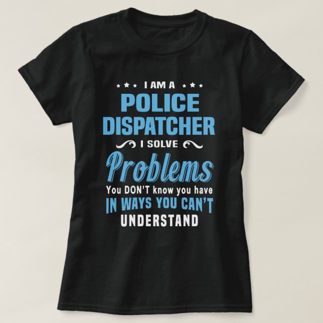 T-shirt Expéditeur de police (Design devant)