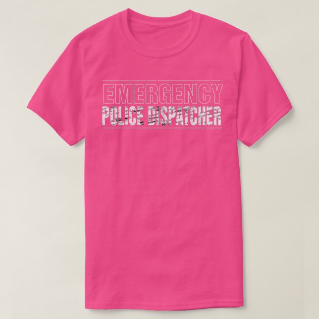 T-shirt Expéditeur de police d'urgence (Design devant)