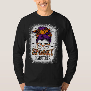 T-shirt Expéditeur Effrayant 911 Halloween Femmes Chignon