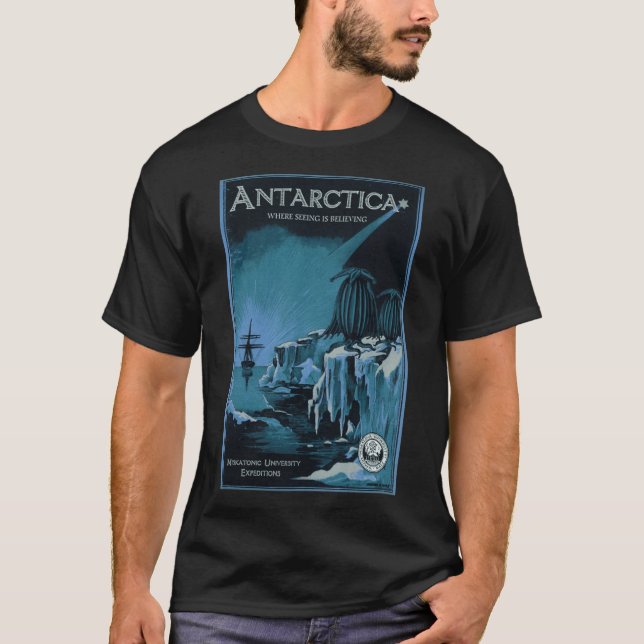 T-shirt Expédition Antarctique rétro (Devant)