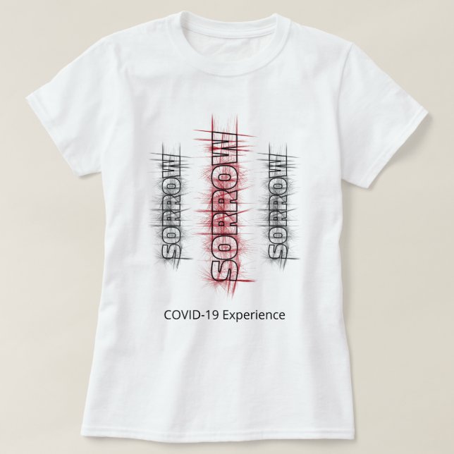 T-shirt Expérience COVID-19, Chirurgie Black Red Virus Per (Design devant)