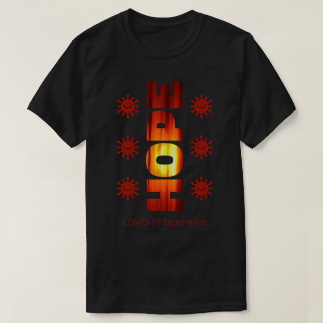 T-shirt Expérience COVID-19 - Coucher de soleil de l'espoi (Design devant)