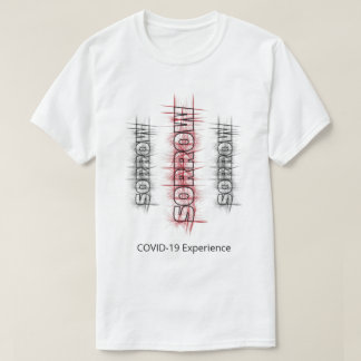 T-shirt Expérience COVID-19, Virus de tristesse Noir Rouge
