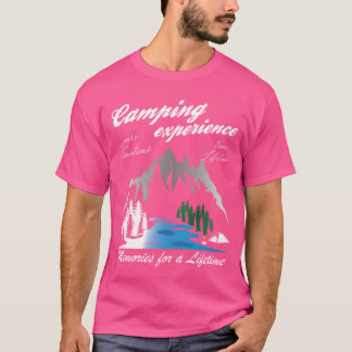 T-shirt Expérience de camping Camper Vintage famille