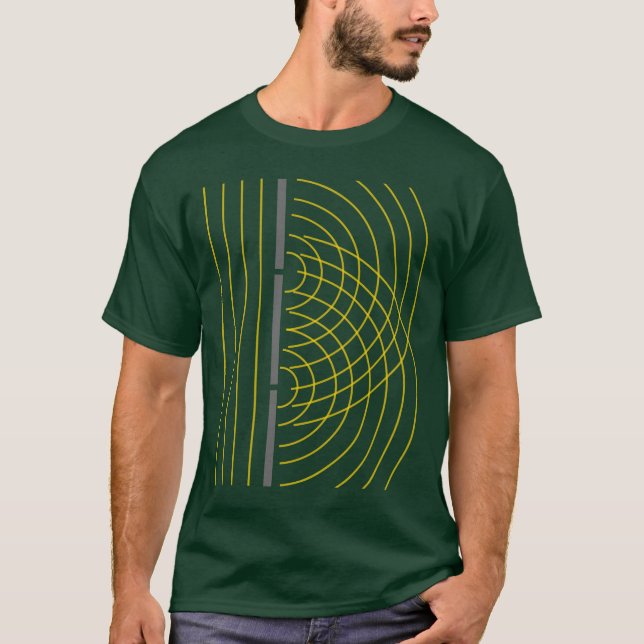 T-shirt Expérience de la Science de particules d'onde (Devant)