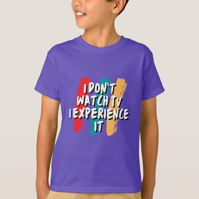 T-shirt Expérience : The Ultimate TV Enthusiast’s Tee (Devant)